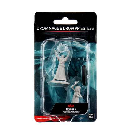 D&D Nolzur's Marvelous Miniatures - Drow Mage & Drow Priestess - 1