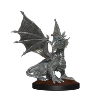 D&D Nolzur's Marvelous Miniatures: Silver Dragon Wyrmling & Female Halfling