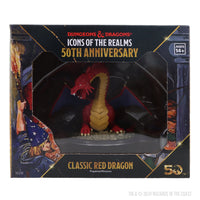 BACK-ORDER - D&D Icons of the Realms: 50th Anniversary - Classic Red Dragon Boxed Miniature