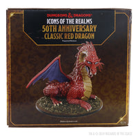 BACK-ORDER - D&D Icons of the Realms: 50th Anniversary - Classic Red Dragon Boxed Miniature