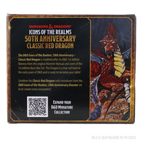 BACK-ORDER - D&D Icons of the Realms: 50th Anniversary - Classic Red Dragon Boxed Miniature