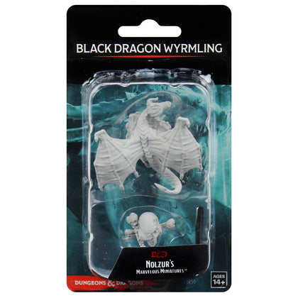 BACK-ORDER - D&D Nolzur's Marvelous Miniatures - Black Dragon Wyrmling - 1