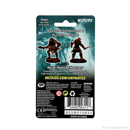 D&D Nolzur's Marvelous Miniatures: Bugbear Barbarian Male & Bugbear Rogue Female - 2