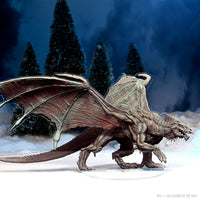 D&D Idols of the Realms: Icewind Dale Rime of the Frostmaiden - Young Adult White Dragon - 2D Set