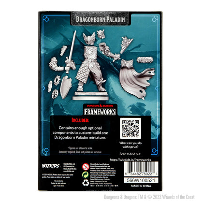 D&D Frameworks: Dragonborn Paladin Male - Unpainted and Unassembled - 2