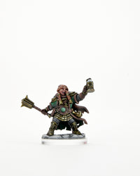 D&D Frameworks: Dwarf Cleric Female - Unpainted and Unassembled