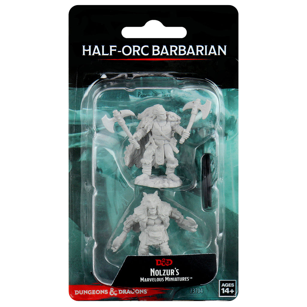 BACK-ORDER - D&D Nolzur's Marvelous Miniatures - Male Half-Orc Barbarian