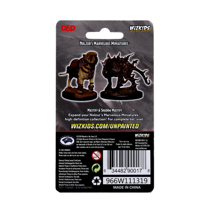 D&D Nolzur's Marvelous Miniatures - Mastiff & Shadow Mastiff - 2