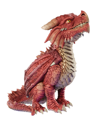 BACK-ORDER - D&D Replicas of the Realms: Red Dragon Wyrmling Foam Figure - 50th Anniversary - 1