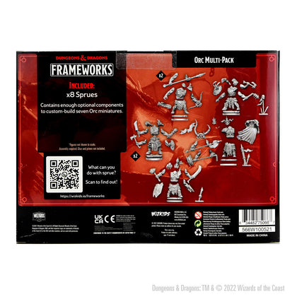 D&D Frameworks: Orcs - Unpainted and Unassembled - 2