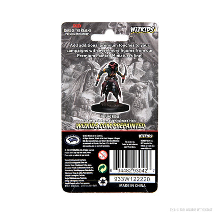 D&D Icons of the Realms Premium Figures: Tiefling Rogue Female - 2