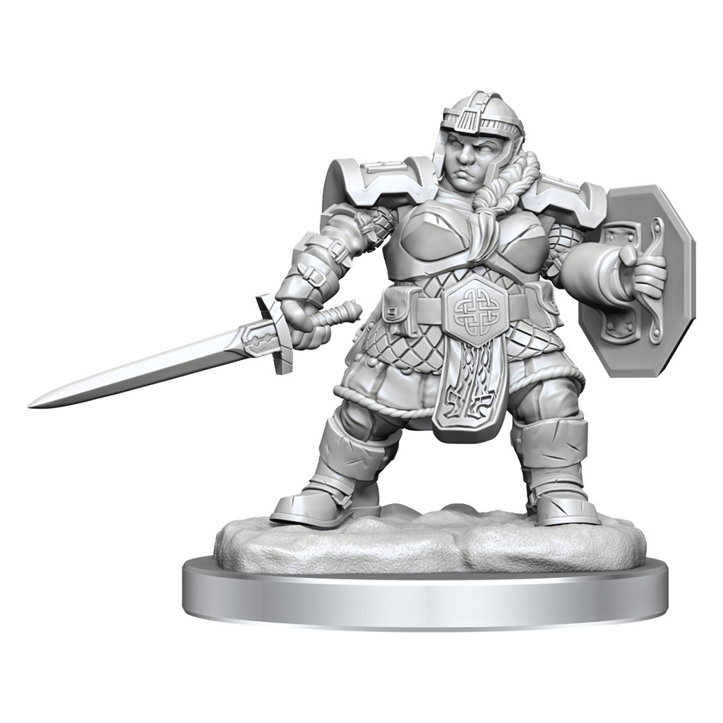 D&D Nolzur's Marvelous Miniatures: Dwarf Fighter Female