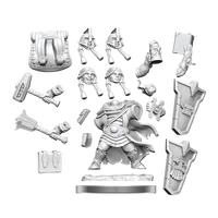 D&D Frameworks: Dwarf Cleric Female - Unpainted and Unassembled