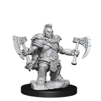 D&D Frameworks: Dwarf Barbarian Female - Unpainted and Unassembled