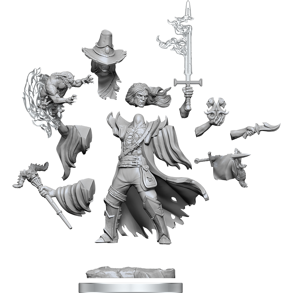 D&D Frameworks: Human Warlock Male - Unpainted and Unassembled