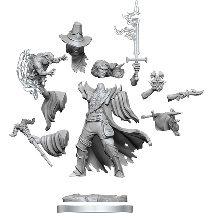 D&D Frameworks: Human Warlock Male - Unpainted and Unassembled - 1