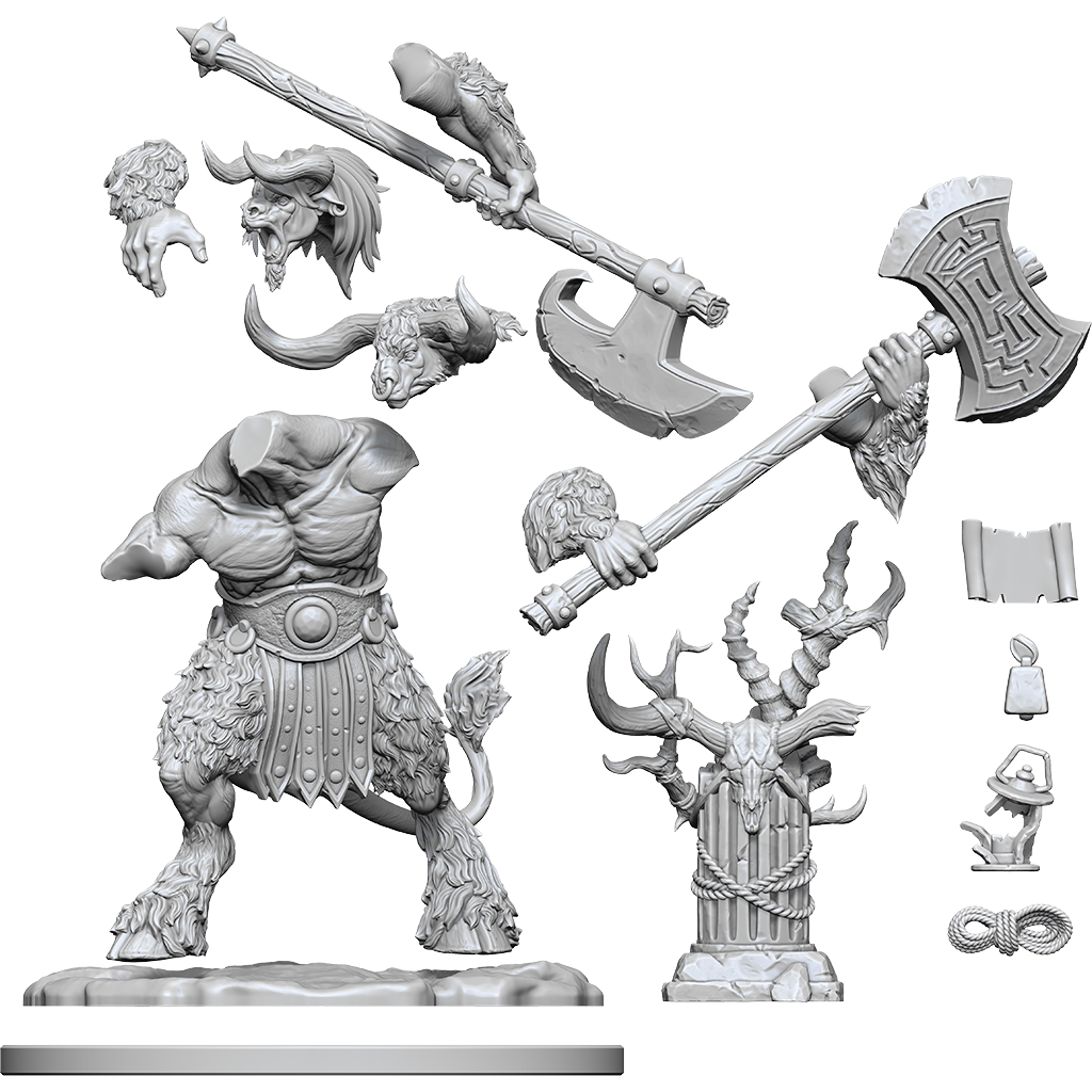 D&D Frameworks: Minotaur - Unpainted and Unassembled