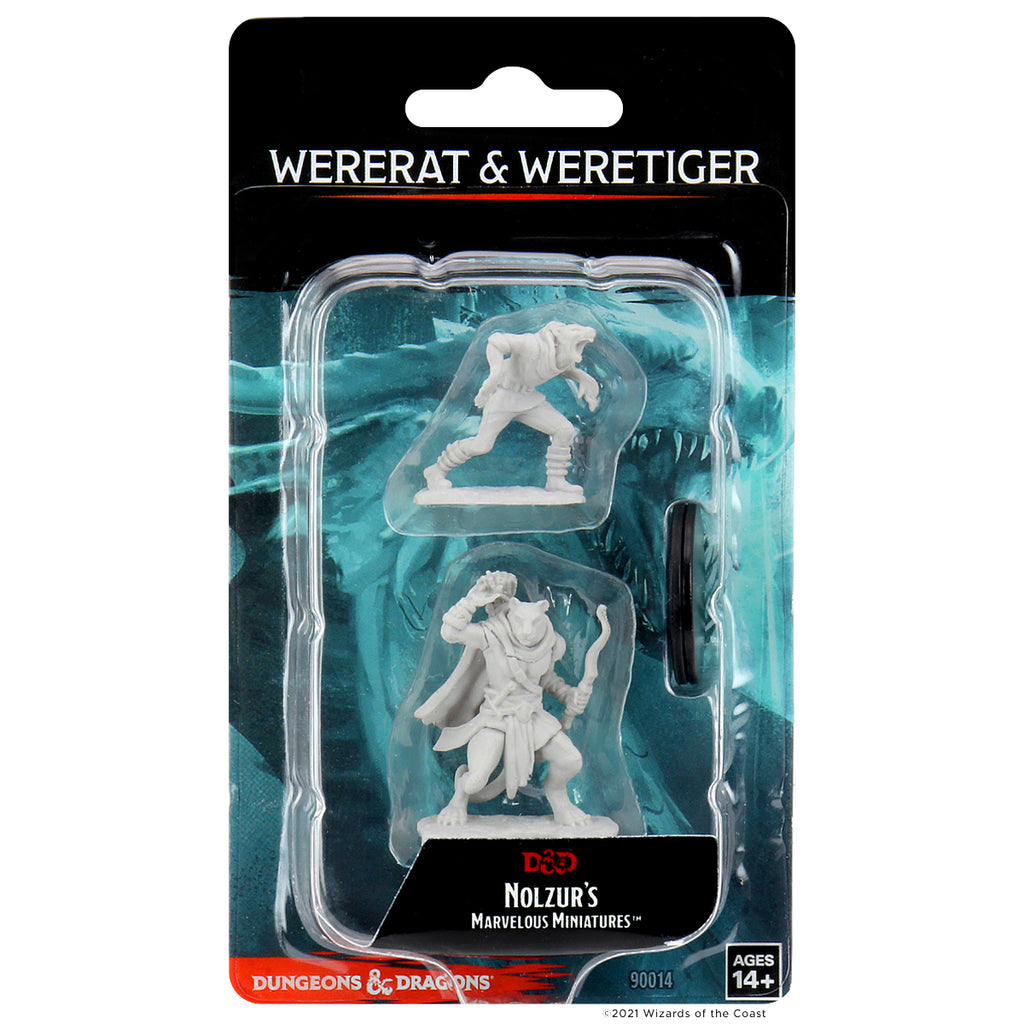 D&D Nolzur's Marvelous Miniatures - Wererat & Weretiger