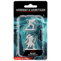 D&D Nolzur's Marvelous Miniatures - Wererat & Weretiger