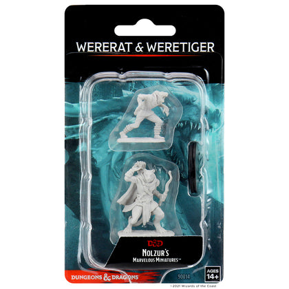 D&D Nolzur's Marvelous Miniatures - Wererat & Weretiger - 1