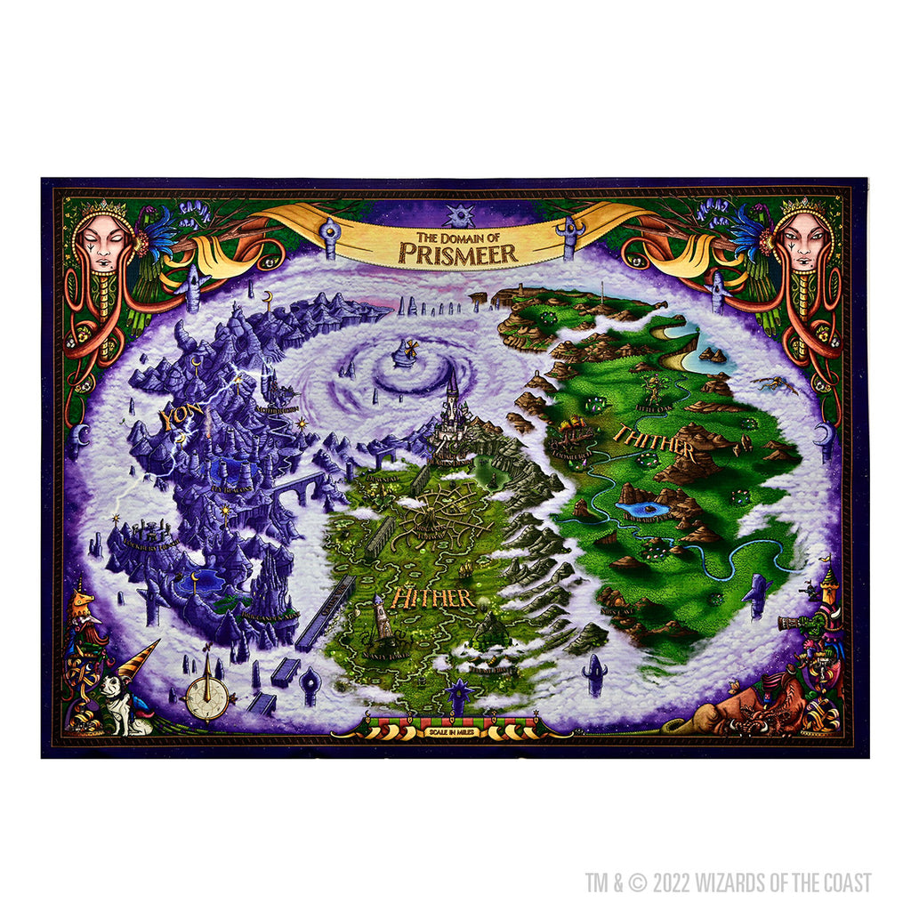 D&D Icons of the Realms: The Domain of Prismeer and The Witchlight Carnival Wall Map