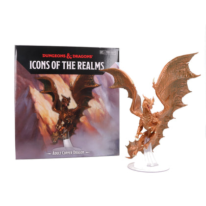 WizKids D&D Icons of The Realms: Adult Brass Dragon Dungeons and Dragons  Miniatures